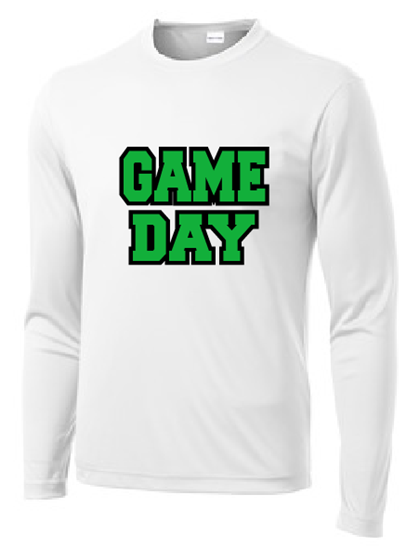 Picture of  Game Day Green Wave Performance Long Sleeve Shirt